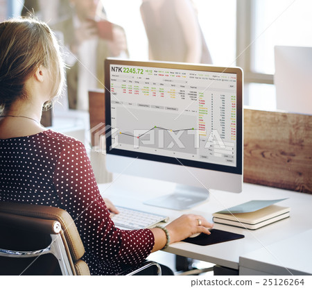 Stock Exchange Trading Forex Finance Graphic Concept 25126264