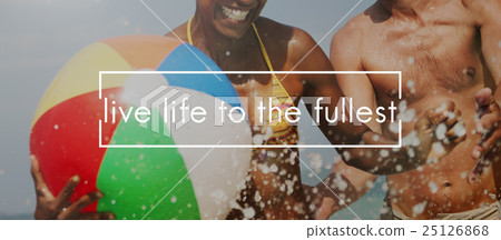 Life Summer Beach Vacation Concept Life Summer Beach Vacation Concept 25126868