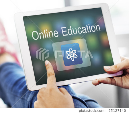 Study Education E-Learning Application Icon Graphic Concept Study Education E-Learning Application Icon Graphic Concept 25127140