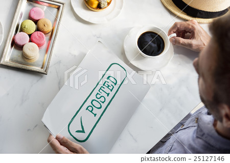 Posted Content Information Message Graphic Concept Posted Content Information Message Graphic Concept 25127146