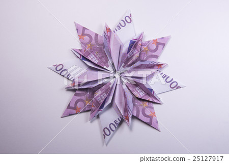 Money Origami snowflake Money Origami snowflake 25127917