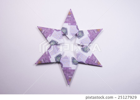 Money Origami snowflake 25127929