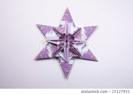 Money Origami snowflake Money Origami snowflake 25127931