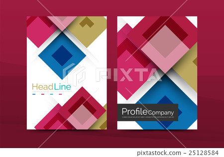 Set of front and back a4 size pages, business 25128584