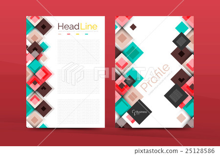 Set of front and back a4 size pages, business 25128586