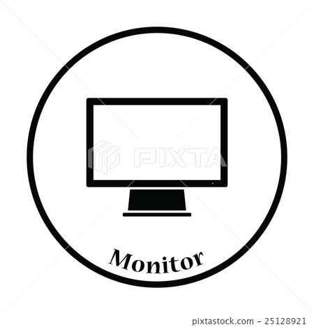 Monitor icon Vector illustration 25128921