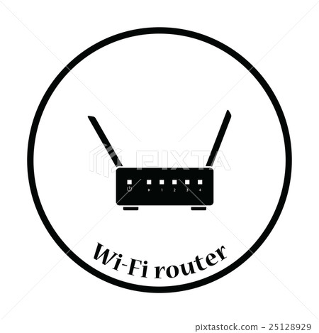 Wi-Fi router icon Vector illustration Wi-Fi router icon Vector illustration 25128929