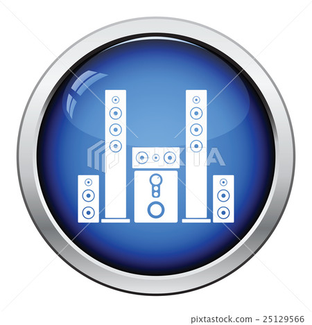 Audio system speakers icon 25129566