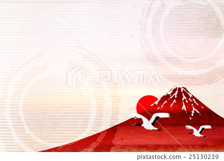 Rooster crane greeting card background 25130239
