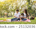Portrait Of Happy Asian Family In Garden 25132036