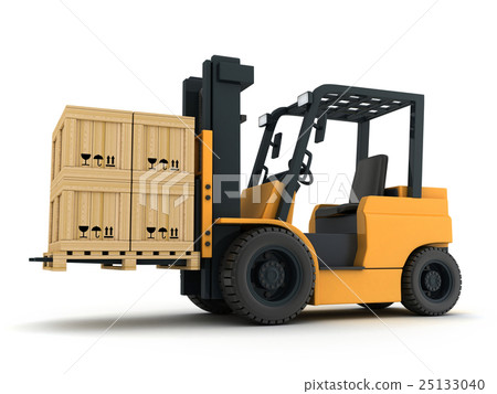 Forklift truck and box Forklift truck and box 25133040