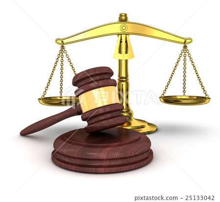 gold scales and gavel 25133042
