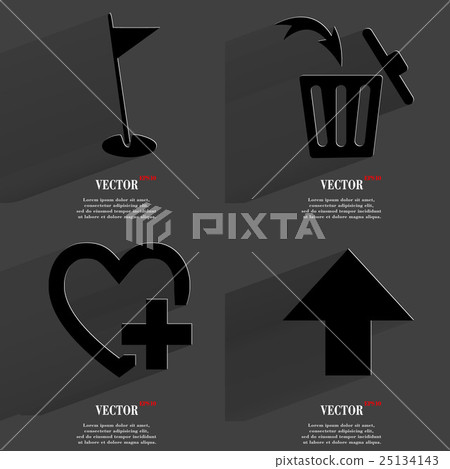 Set of icons. Collection symbols. Modern Flat web Set of icons. Collection symbols. Modern Flat web 25134143