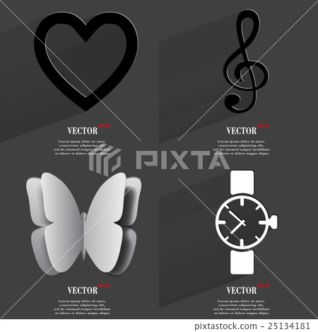 Set of icons. Collection symbols. Modern Flat web 25134181