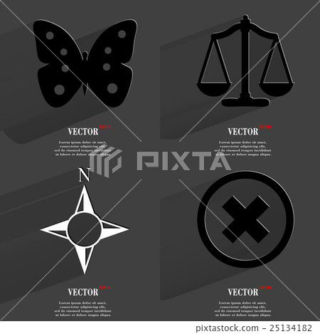 Set of icons. Collection symbols. Modern Flat web Set of icons. Collection symbols. Modern Flat web 25134182