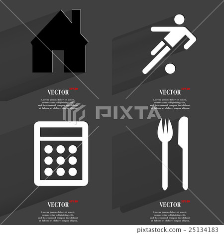 Set of icons. Collection symbols. Modern Flat web Set of icons. Collection symbols. Modern Flat web 25134183