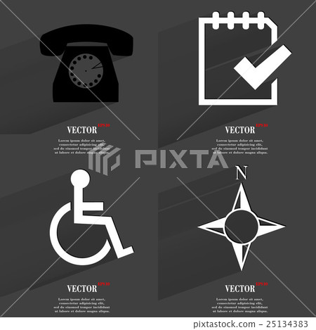 Set of icons. Collection symbols. Modern Flat web Set of icons. Collection symbols. Modern Flat web 25134383