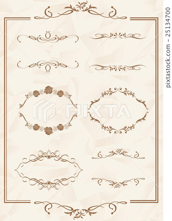 frame set Vector - Stock Illustration [25134700] - PIXTA