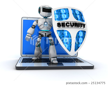 Robot and shield 25134775