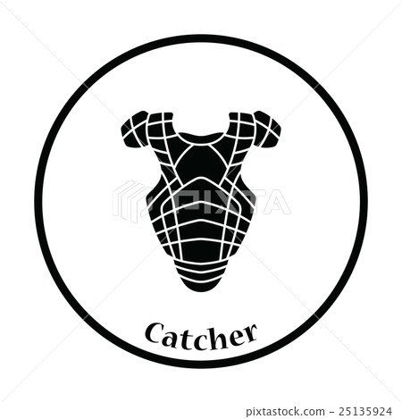 Baseball chest protector icon 25135924