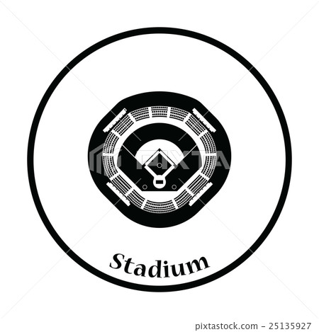 Baseball stadium icon Baseball stadium icon 25135927