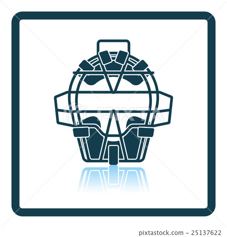 Baseball face protector icon Baseball face protector icon 25137622
