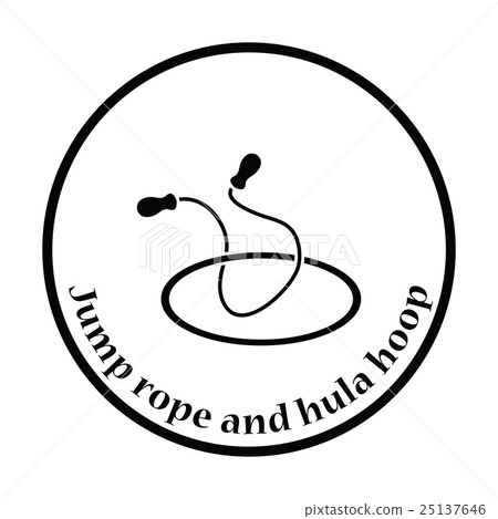 Icon of Jump rope and hoop 25137646