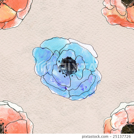 Seamless pattern with colorful flowers Seamless pattern with colorful flowers 25137726