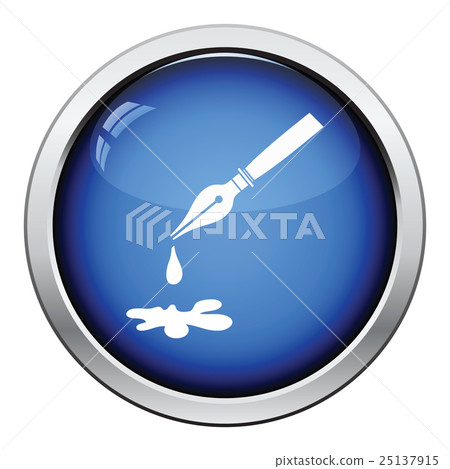 Fountain pen with blot icon 25137915