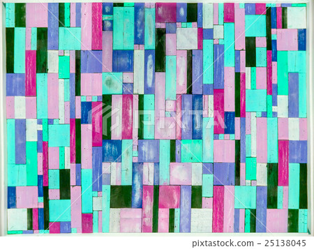 blue and light blue wood pieces vertical 25138045