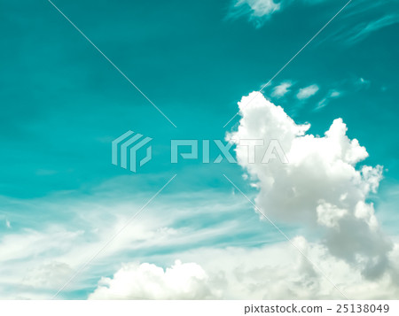 blue sky white cloud sunshine 25138049