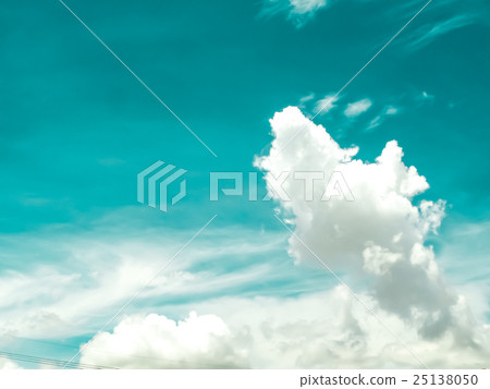 blue sky white cloud sunshine 25138050