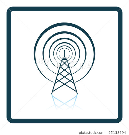 Radio antenna icon Radio antenna icon 25138394