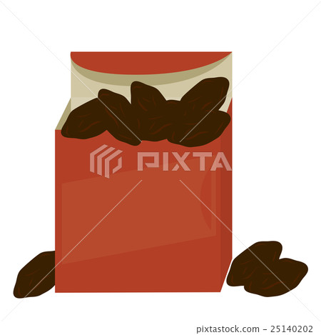 Box of raisins - Stock Illustration [25140202] - PIXTA