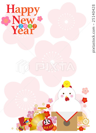 新年卡明信片模板材料 新年卡明信片模板材料 25140428