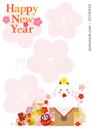 新年卡明信片模板材料 新年卡明信片模板材料 25140429