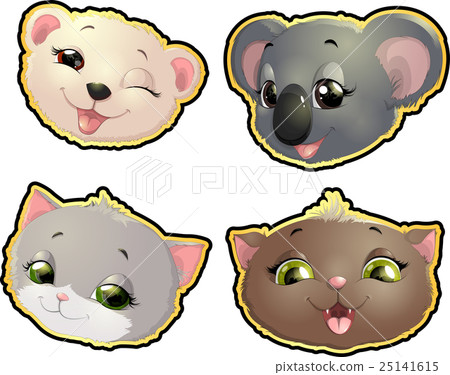 Cute Animals Faces 25141615