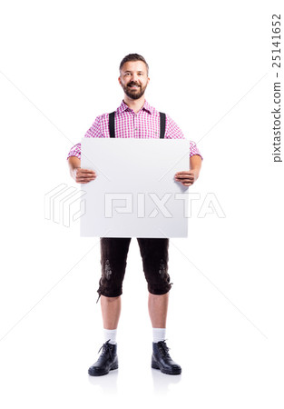 Handsome hipster man in traditional bavarian Handsome hipster man in traditional bavarian 25141652