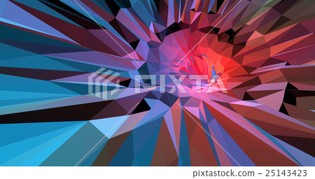 Colorful abstract background  in red and blue tone 25143423