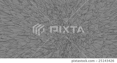 Polygonal graphic abstract line on gray background 25143426