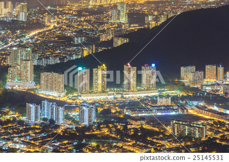 Top view of Georgetown, capital of Penang Island Top view of Georgetown, capital of Penang Island 25145531