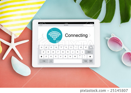 Connecting Internet Network Wifi Concept Connecting Internet Network Wifi Concept 25145807