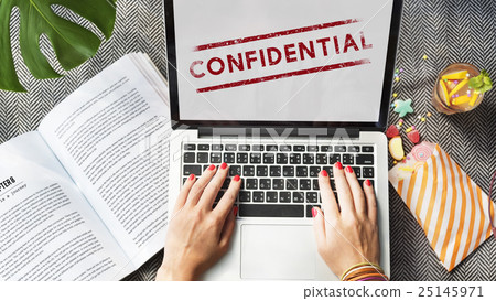Confidential Personal Privacy Restricted Graphic Concept 25145971