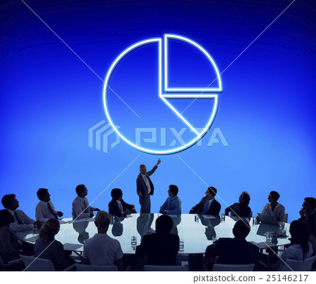 Pie Chart Diagram Graphic Icon Finance Concept Pie Chart Diagram Graphic Icon Finance Concept 25146217