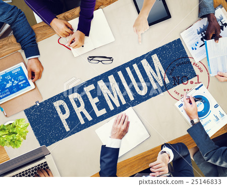 Quality Service Guaranteed Premium Quality Concept 25146833