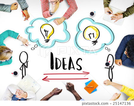 Creativity Ideas Brainstorm Communication Light Bulb Concept Creativity Ideas Brainstorm Communication Light Bulb Concept 25147136