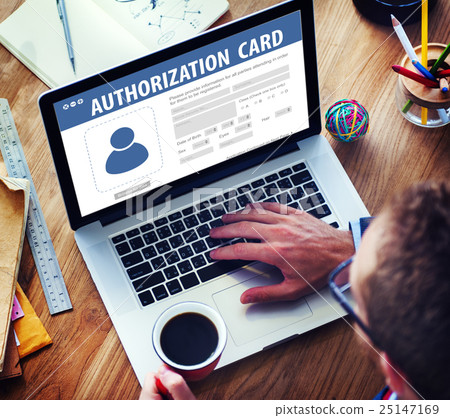 Authorization Membership Card Identification Data Information License Concept 25147169