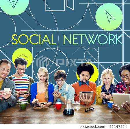 Social Network Internet Multimedia Concept Social Network Internet Multimedia Concept 25147334