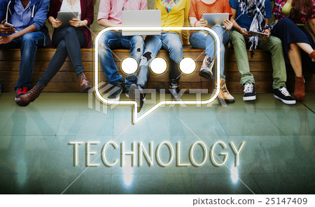 Chat Message Social Network Texting Graphic Concept Chat Message Social Network Texting Graphic Concept 25147409