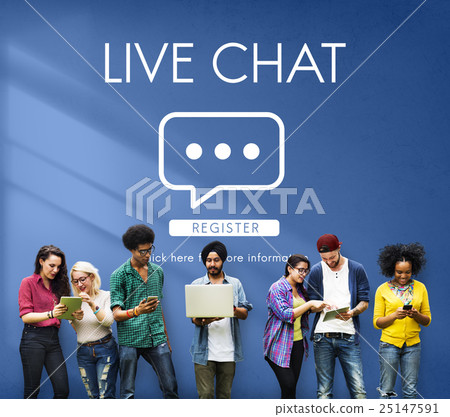 Live Chat Online Conversation Message Concept 25147591